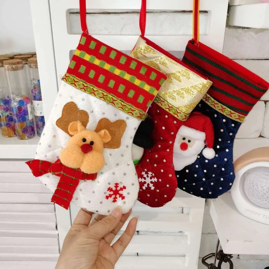 Christmas sock gift bag