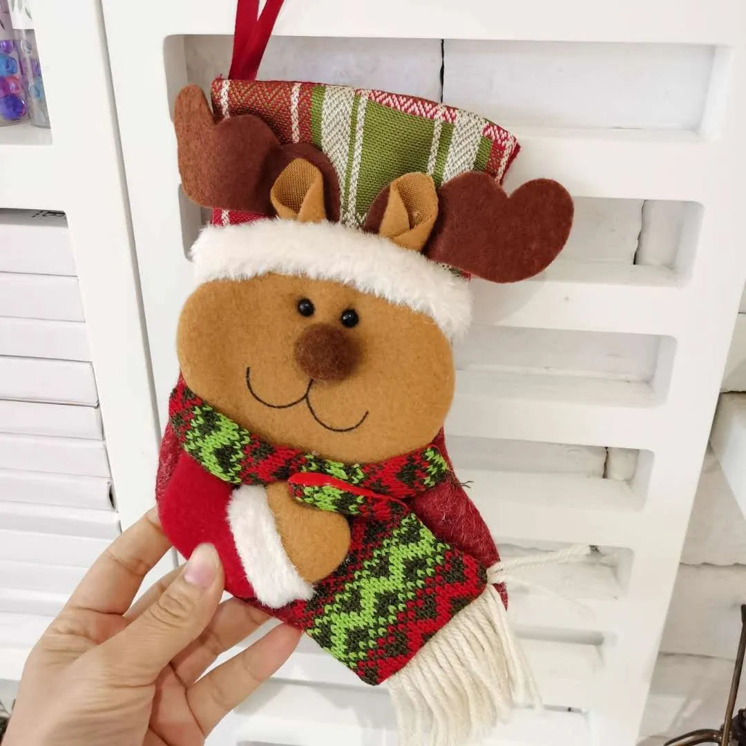 Christmas sock gift bag