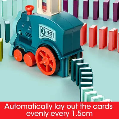 Domino Train Toys Baby Toys Car Puzzle Automatic Release Licensing